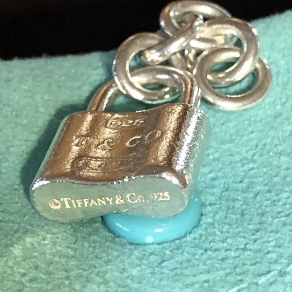 Vintage Tiffany & Co Padlock charm with links